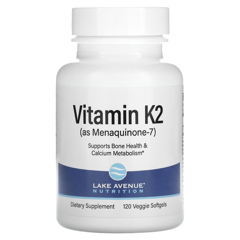 Lake Avenue Nutrition, Vitamin K2, Menaquinone-7, 50 mcg, 120 Veggie Softgels