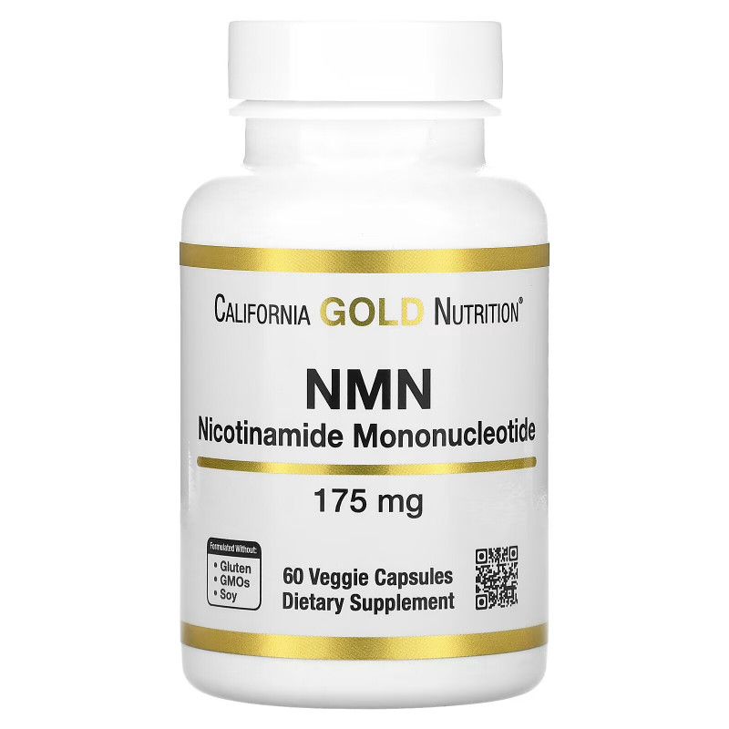 California Gold Nutrition, NMN (Nicotinamide Mononucleotide), 175 mg, 60 Veggie Capsules