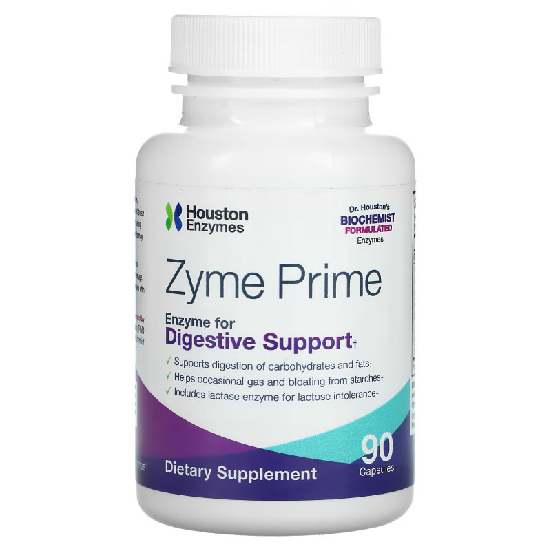 Houston Enzymes Zyme Prime Мультиэнзимы 90 капсул