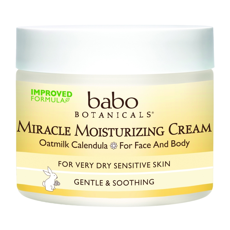 Babo Botanicals, Крем для лица и тела Miracle Moisturizing Cream, Овёс и календула, увлажняет и успокаивает кожу, 57 г.