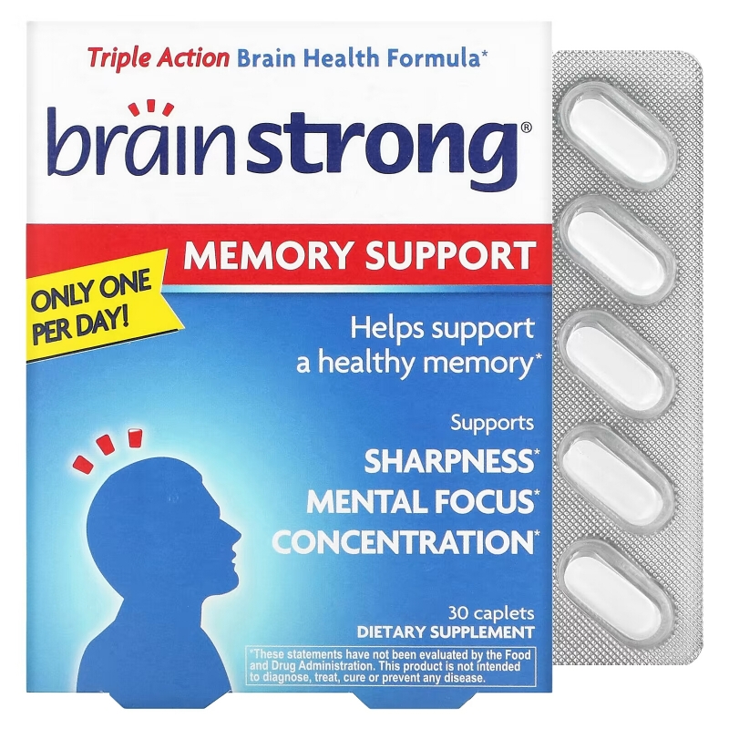 BrainStrong, Memory Support, 30 Caplets
