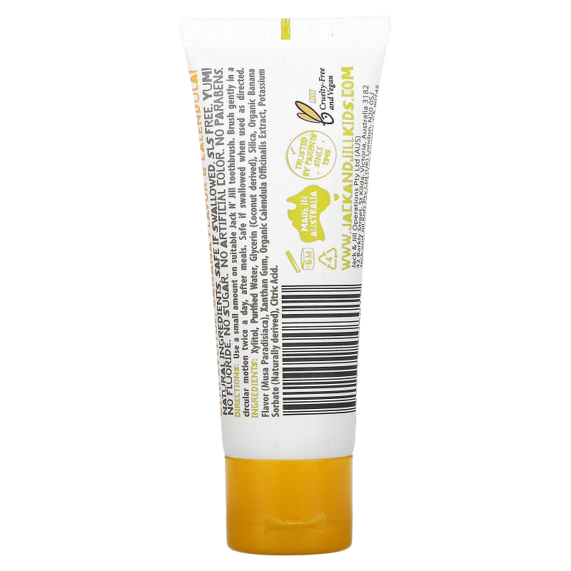 Jack n' Jill Natural Toothpaste With Certified Organic Banana 1.76 oz (50 g)