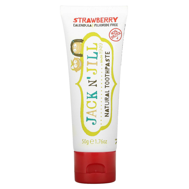 Jack n' Jill Natural Toothpaste with Certified Organic Strawberry 1.76 oz (50 g)