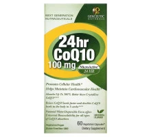 Genceutic Naturals, Коэнзим Q10 24 Часа, 100 мг, 60 капсул
