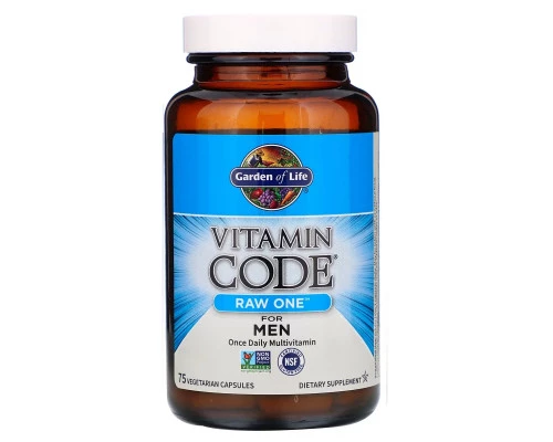 Garden of Life Raw One Мультивитамины для мужчин 75 растительных капсул Garden of Life Raw One Мультивитамины для мужчин 75 растительных капсул