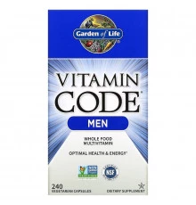 Garden of Life Витаминный код для мужчин 240 вегетарианских капсул UltraZorbe