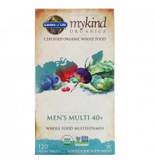 Garden of Life KIND Organics Men's Multi 40+ 120 веганских таблеток