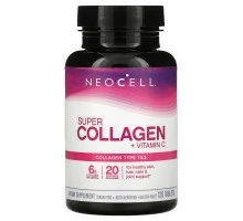 Neocell, Супер коллаген+C, Типы 1 и 3, 6,000 мг, 120 таблеток