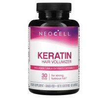 Neocell, Кератин для увеличения объема волос, 60 капсул