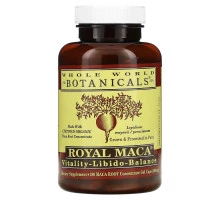 Whole World Botanicals Королевская мака 500 мг 180 гелевых капсул
