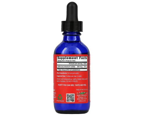 Eidon Mineral Supplements Йод Жидкий Концентрат 2 унции (60 мл)