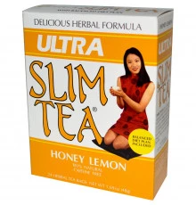 Hobe Labs, Чай для похудения Ultra Slim, мед с лимоном, 24 пакетика травяного чая, 1,69 унции (48 г)