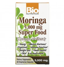 Bio Nutrition Суперпродукт Моринга 5000 мг 60 растительных капсул