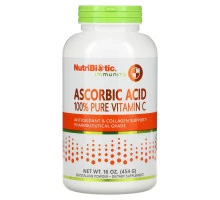 NutriBiotic, Аскорбиновая кислота, кристаллический порошок, 16 унций (454 г)