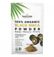 Earth Circle Organics, Organic Black Maca Powder, 8 oz (226.7 g)