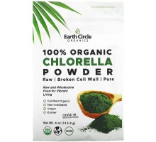 Earth Circle Organics Чистая натуральная хлорелла в порошке 4 унции (113 г)