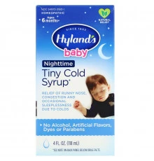Hyland's Детский сироп от простуды Nighttime Tiny Cold Syrup 4 жидких унции (118 мл)