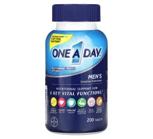 One-A-Day, One A Day для мужчин, состав для здоровья мужчин, 200 таблеток