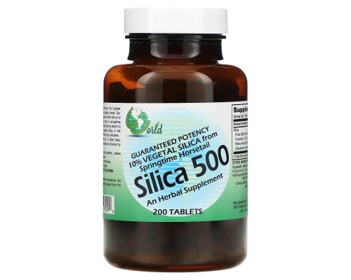 World Organic Silica 500 200 Tablets