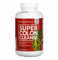 Health Plus, Super Colon Cleanse, 500 мг, 240 капсул