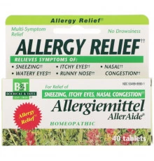 Boericke & Tafel Облегчение Аллергии Allergiemittel AllerAide 40 таблеток