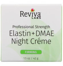 Reviva Labs, Эластин + DMAE ночной крем, 1,5 унц. (42 г)