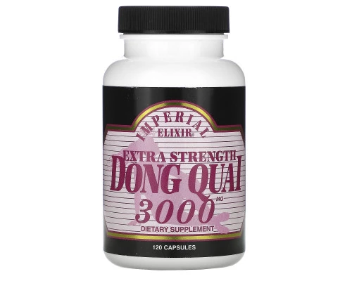 Imperial Elixir Extra Strength Dong Quai 3000 mg 120 Capsules Imperial Elixir Extra Strength Dong Quai 3000 mg 120 Capsules