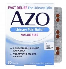 Azo Standard Urinary Pain Relief 30 Tablets