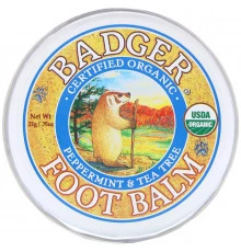 Badger Company Бальзам для ног с экстрактами перечной мяты и чайного дерева 0.75 унций (21 г)