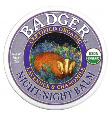 Badger Company Бальзам Night-Night, для спокойного сна, 2 унции (56 г)