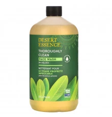 Desert Essence Thoroughly Clean Face Washc для чистки лица- оригинальный для жирной и комбинированной кожи 946 мл