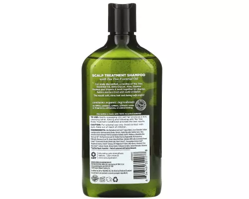 Avalon Organics Шампунь с чайным деревом для кожи головы 11 жидких унций (325 мл) Avalon Organics Шампунь с чайным деревом для кожи головы 11 жидких унций (325 мл)