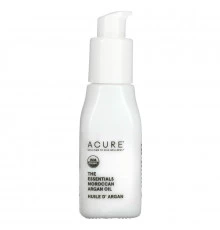 Acure Organics 100 % Органическое Марокканское Аргановое Масло, для питания и увлажнения кожи и волос, 1 унция (30 мл)