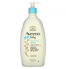 Aveeno Для детей ежедневный увлажняющий лосьон, для питания и защиты кожи, гипоаллергенное  без запаха 18 жидких унций (532 мл)