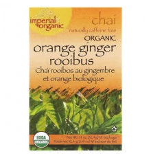 Травяные сборы и чаи Uncle Lee's Tea, Imperial Organic, чай со вкусом апельсина и имбиря, без кофеина, 18 чайных пакетиков, 32,4 г (1,14 унции)