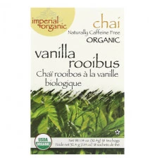 Травяные сборы и чаи Uncle Lee's Tea, Imperial Organic Vanilla Rooibos Chai, без кофеина, 18 чайных пакетиков, 32,4 г (1,14 унции)