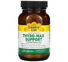 Country Life, Thyro-Max Support, 60 таблеток