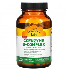 Country Life, Coenzyme B-Complex, 120 веганских капсул