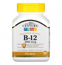 21st Century Health Care Витамин B-12 1000 микрограмм 110 таблеток