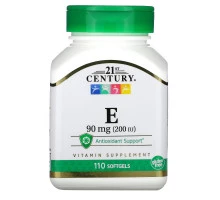 21st Century, E, 90 mg (200 IU), 110 Softgels