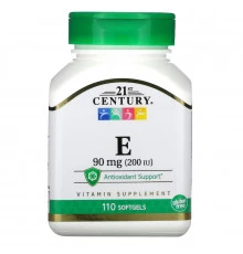 21st Century, E, 90 mg (200 IU), 110 Softgels