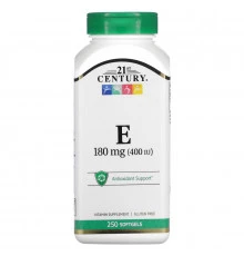 21st Century, E-400, 250 гелевых капсул
