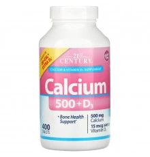 21st Century Health Care Кальций 500 + D3 плюс экстра D3 400 штук