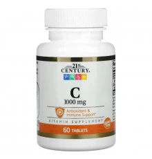 21st Century, Vitamin C, 1,000 mg, 60 Tablets