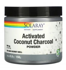 Solaray, Активированный уголь с кокосом в порошке, 2,65 унц. (75 г)