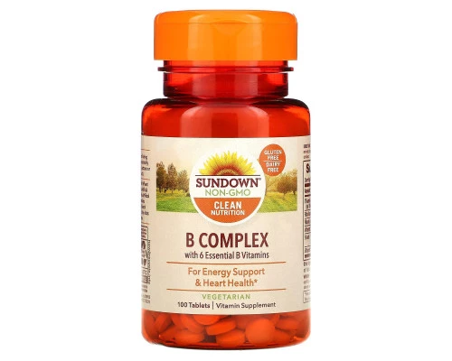 Sundown Naturals, Комплекс В, 100 таблеток Sundown Naturals, Комплекс В, 100 таблеток