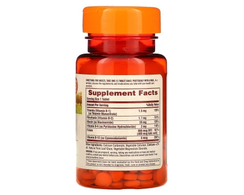 Sundown Naturals, Комплекс В, 100 таблеток Sundown Naturals, Комплекс В, 100 таблеток