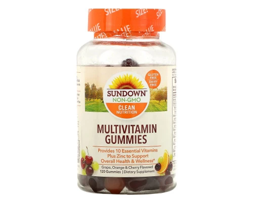 Sundown Naturals, Мультивитаминные жевательные конфеты, со вкусом винограда, апельсина и вишни, 120 шт. Sundown Naturals, Мультивитаминные жевательные конфеты, со вкусом винограда, апельсина и вишни, 120 шт.
