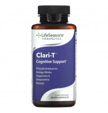 LifeSeasons, Когнитивная поддержка Clari-T, 60 вегетарианских капсул
