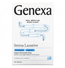 Genexa, Lax-Aid, Organic Senna Laxative,  50 Tablets